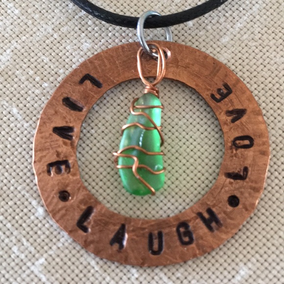 Hand Crafted Jewelry - HAND CRAFTED Copper Necklace Artisan Hand Stamped Hammered New